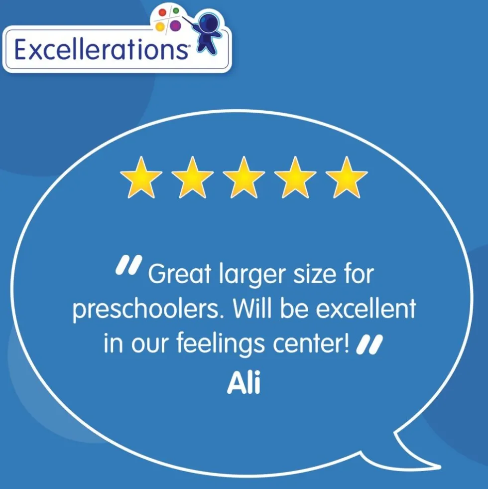 Excellerations® 18" Emotions Dolls - Suprised, Disgusted, Shy, Peaceful - Set of 4