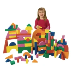Excellerations® Foam Unit Floor Blocks - 126 Pieces
