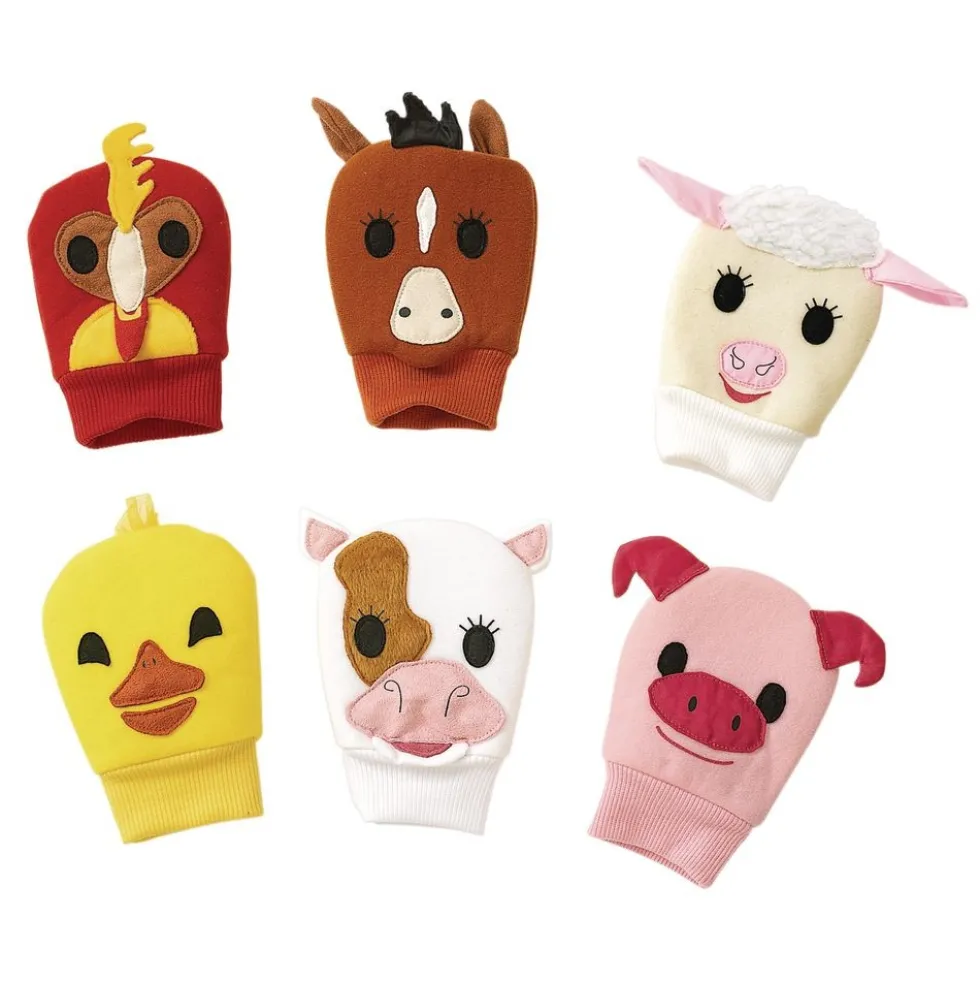 Excellerations® Happy Hands Farm Puppets - Set of 6