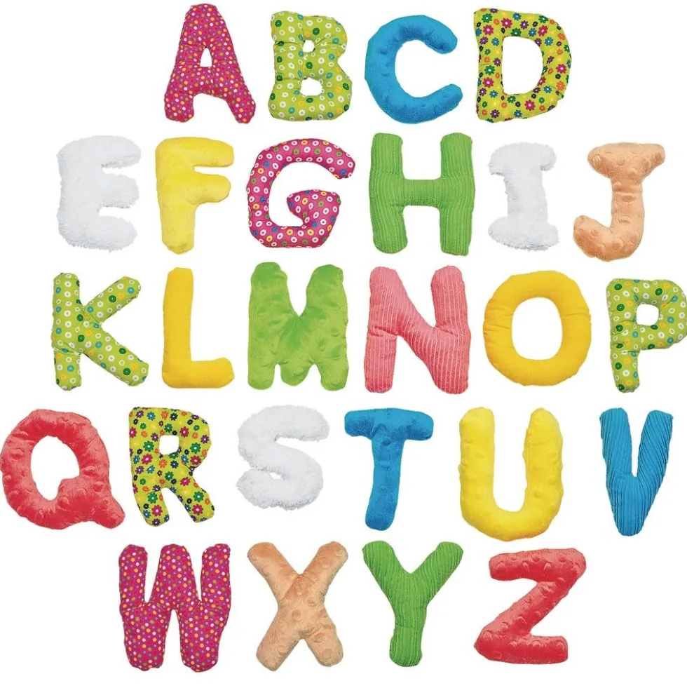 Excellerations® 5" Jumbo Premium Soft Sensory Alphabet Letters with Basket for Toddlers