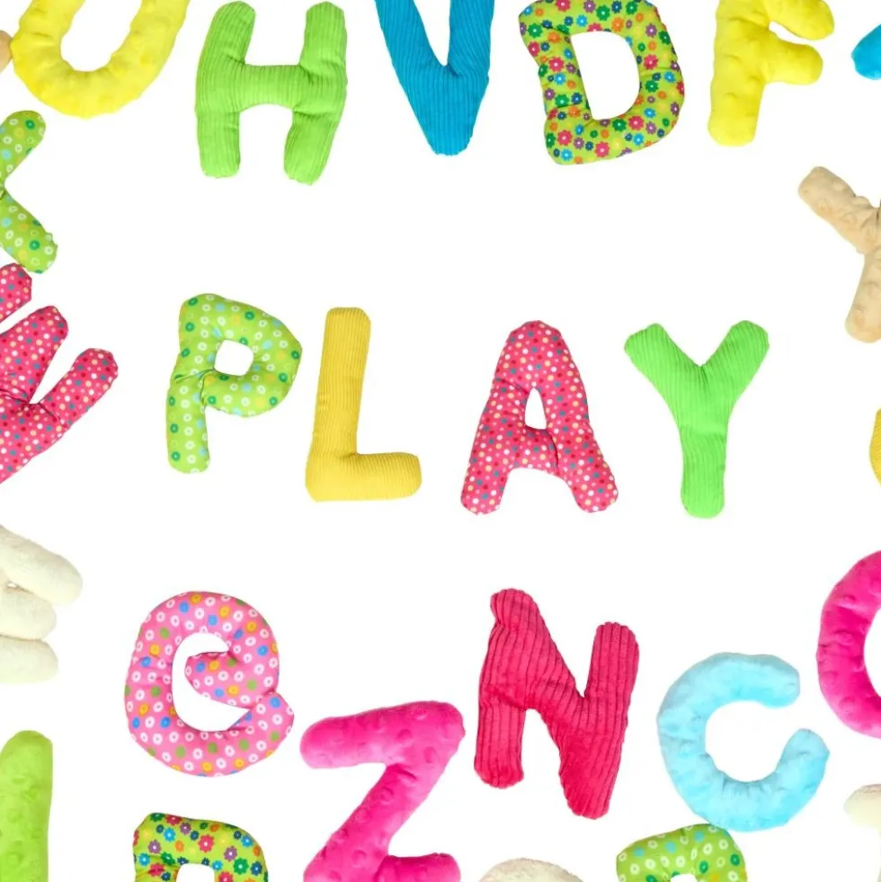 Excellerations® 5" Jumbo Premium Soft Sensory Alphabet Letters with Basket for Toddlers