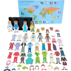 Excellerations® Magnetic Multicultural Dressing Dolls