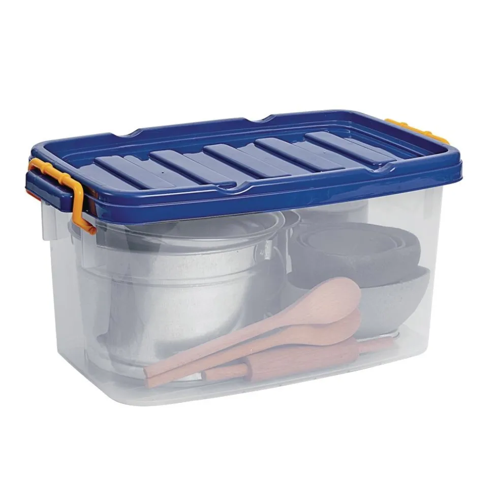Excellerations® Mud Kitchen Accessory Set 36-Pieces and Storage