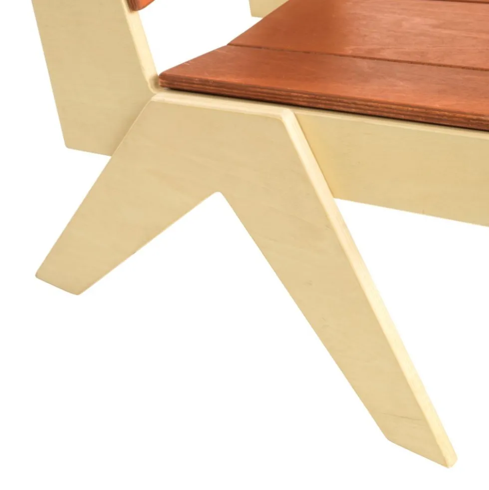 Excellerations® Natural Plywood Lounge Chair