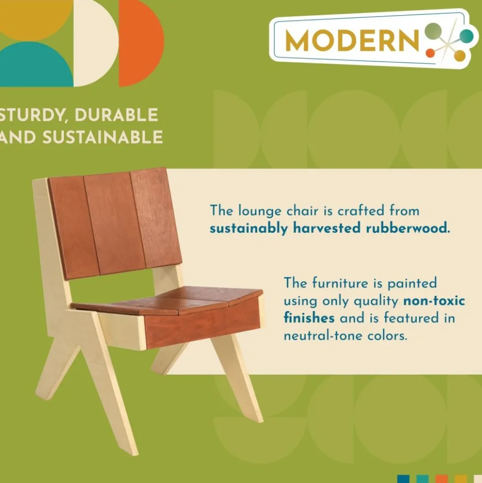 Excellerations® Natural Plywood Lounge Chair