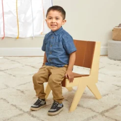 Excellerations® Natural Plywood Lounge Chair