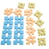 Excellerations® Natural Tones Waffle Blocks - 18 Pieces