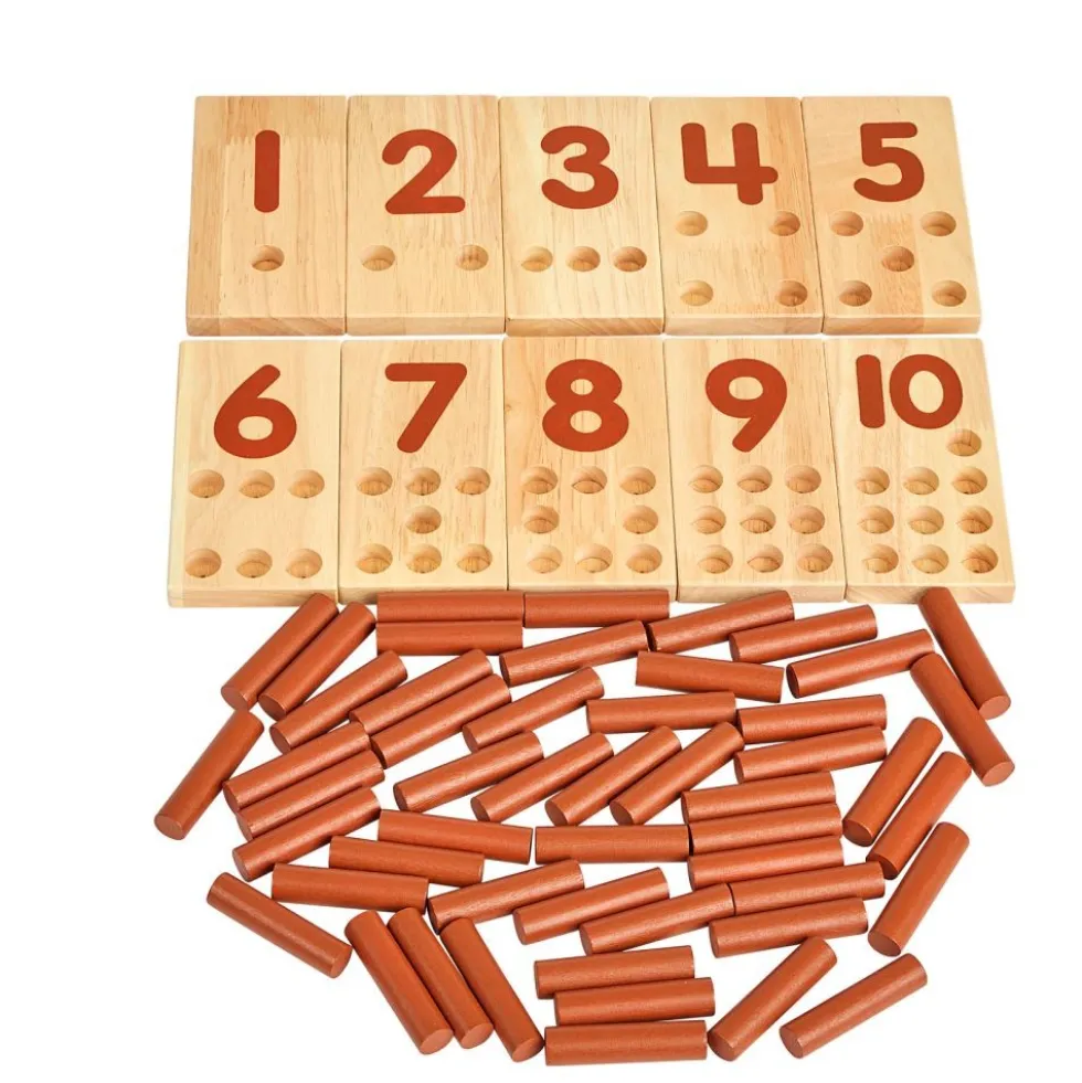 Excellerations® Peg Number Boards - Natural