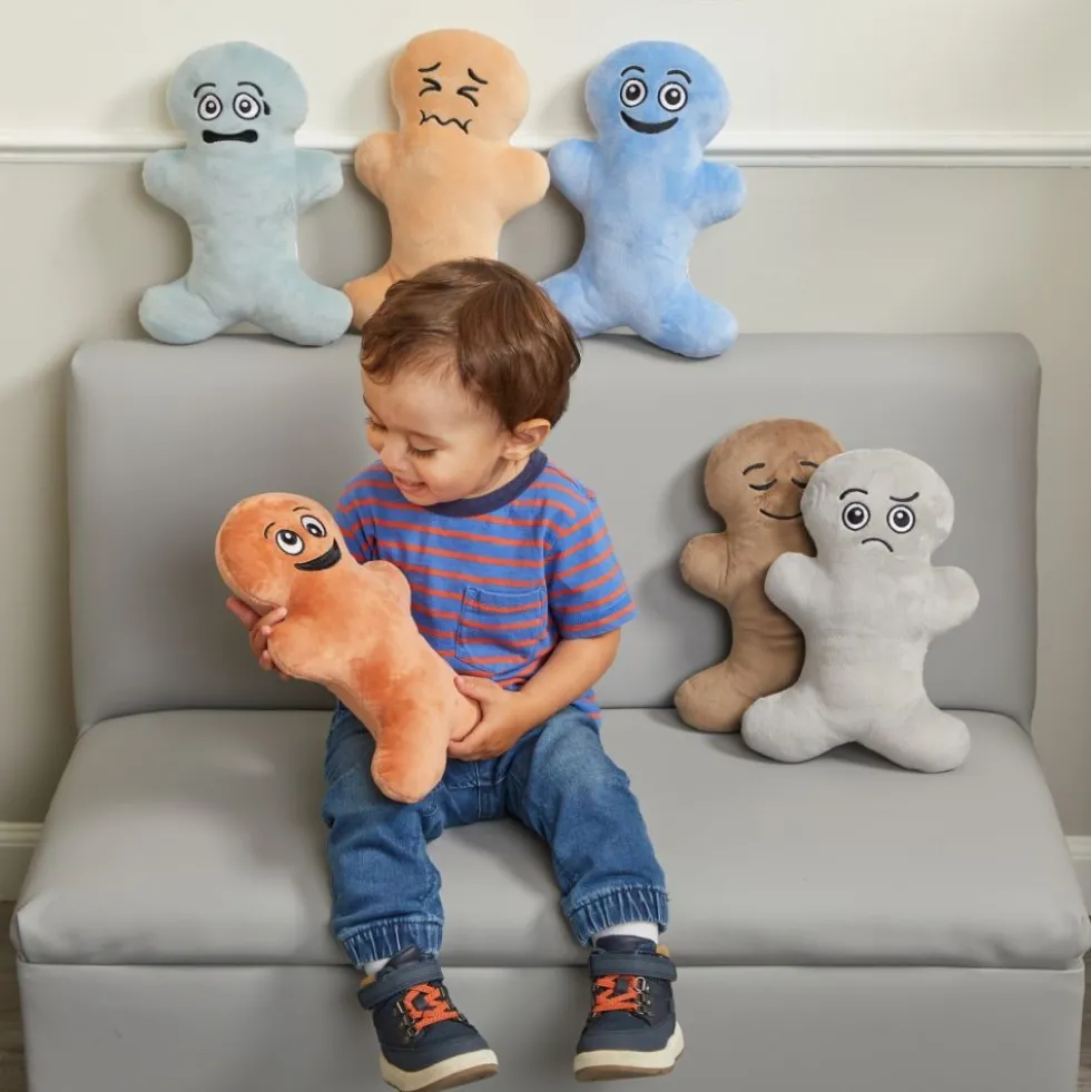 Excellerations® Plush Emotions 11" Dolls Calm Colors - Set of 6