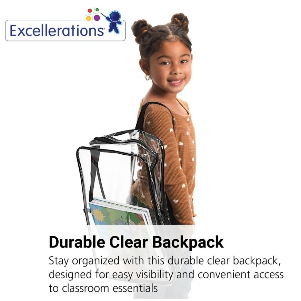 Excellerations® 17" Premium Clear Backpack - Single