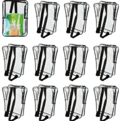 Excellerations® 17" Premium Clear Backpack - Set of 12