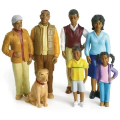 Excellerations® Pretend Play Figures - Extended African-American Family