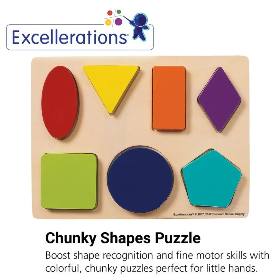 Excellerations® Shapes Chunky Puzzles