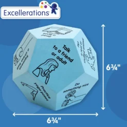 Excellerations® Social-Emotional Learning Emotions Dice Kit: Missing Someone, Decision Making Skills and Developing Self-Confidence