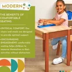 Excellerations® Sustainable Rubberwood Desk (Preschool Height)