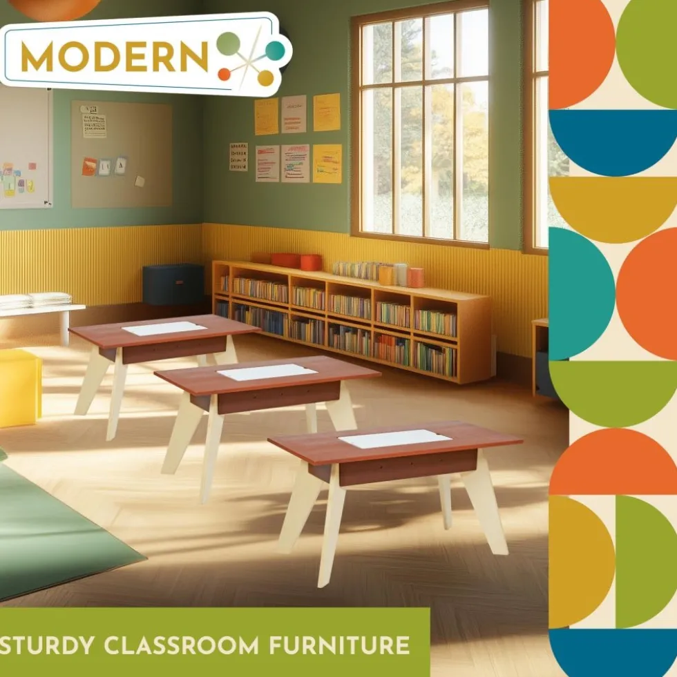 Excellerations® Sustainable Rubberwood Sensory Table with Lid
