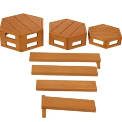 Excellerations® TerraTough™ Outdoor Interlocking Nesting Steps & Balance Beams