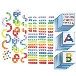 Excellerations® Translucent Alphabet Construction Set- 100 Pieces