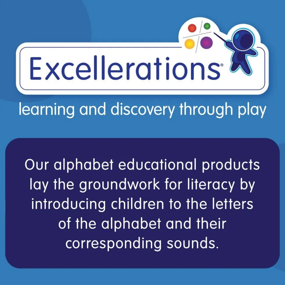 Excellerations® Translucent Alphabet Construction Set- 100 Pieces