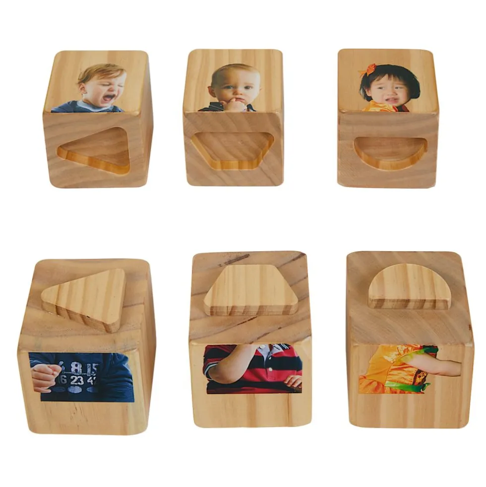Excellerations® Wooden Stack and Build Toddler Emotions Puzzle