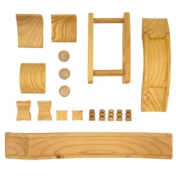 ExploreNook™ Smash, Jump & Roll - Large Wooden Ball Run w/ 3 balls