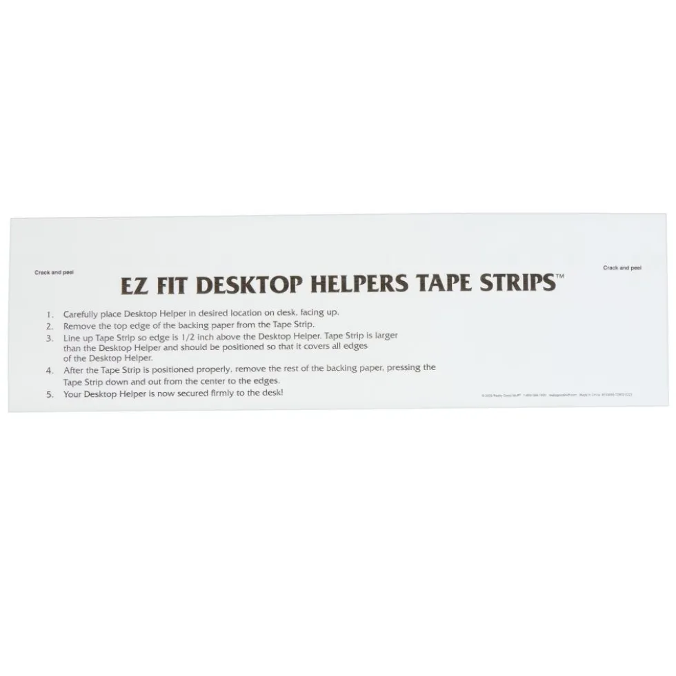 EZ Fit Desktop Helper Tape Strips™ - Set of 36