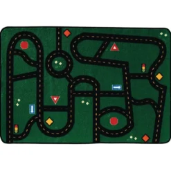Go-Go Driving 4' x 6' Rectangle Kids Value Carpet