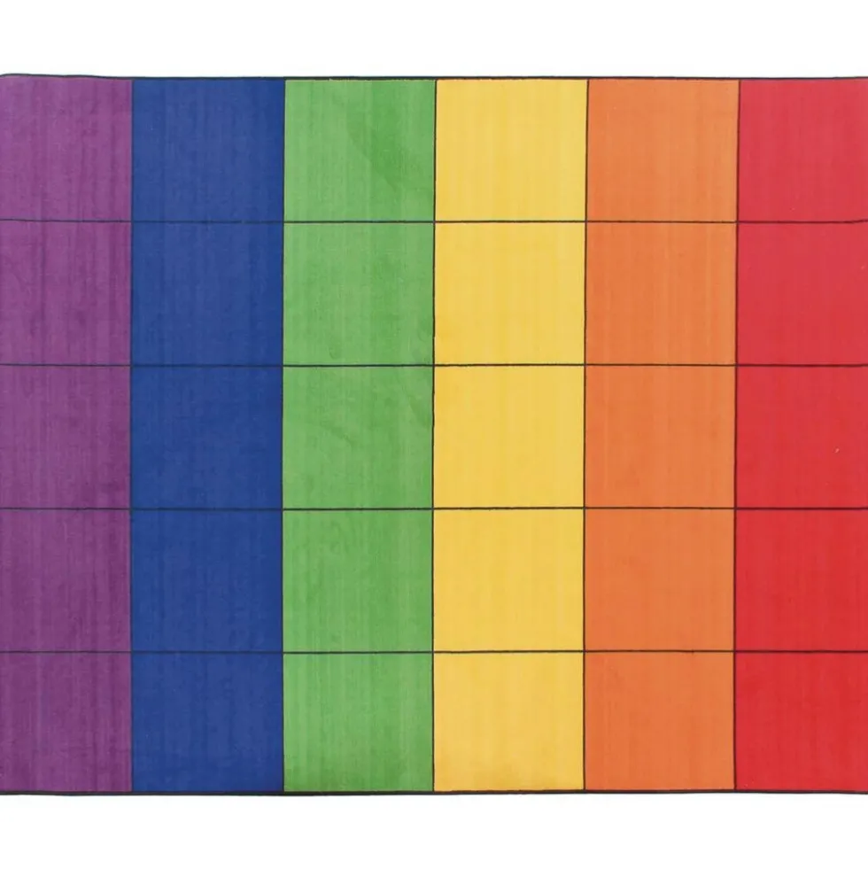 7' 6" Group Colors Rug - 6 Colors - 30 Squares