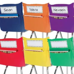 Grouping Chair Pockets - 6 Pack - 6 Group Colors - Assorted