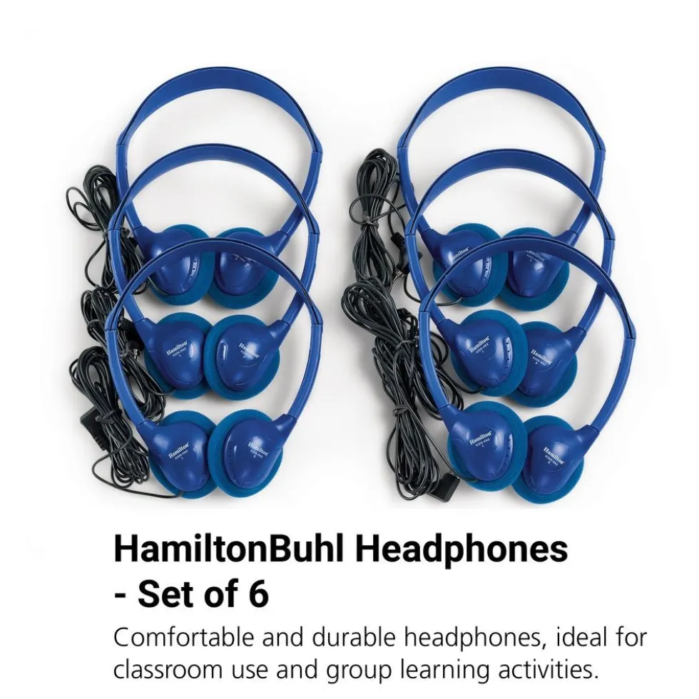 HamiltonBuhl Blue Headphones - Set of 6