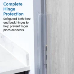 79"h Finger Shield Door Protection Pack - White, 1 set