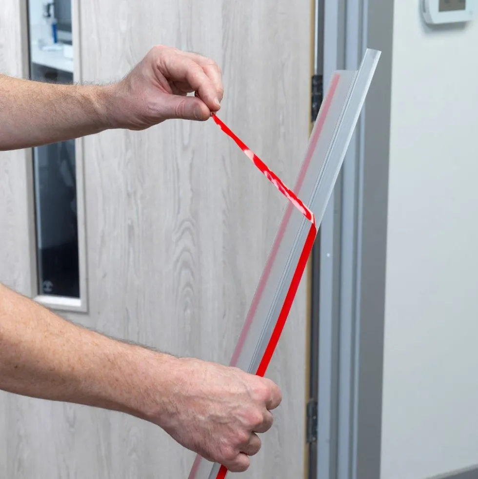 46"h Finger Shield Door Protection Pack - Clear, 1 set