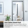 46"h Finger Shield Door Protection Pack - White, 1 set