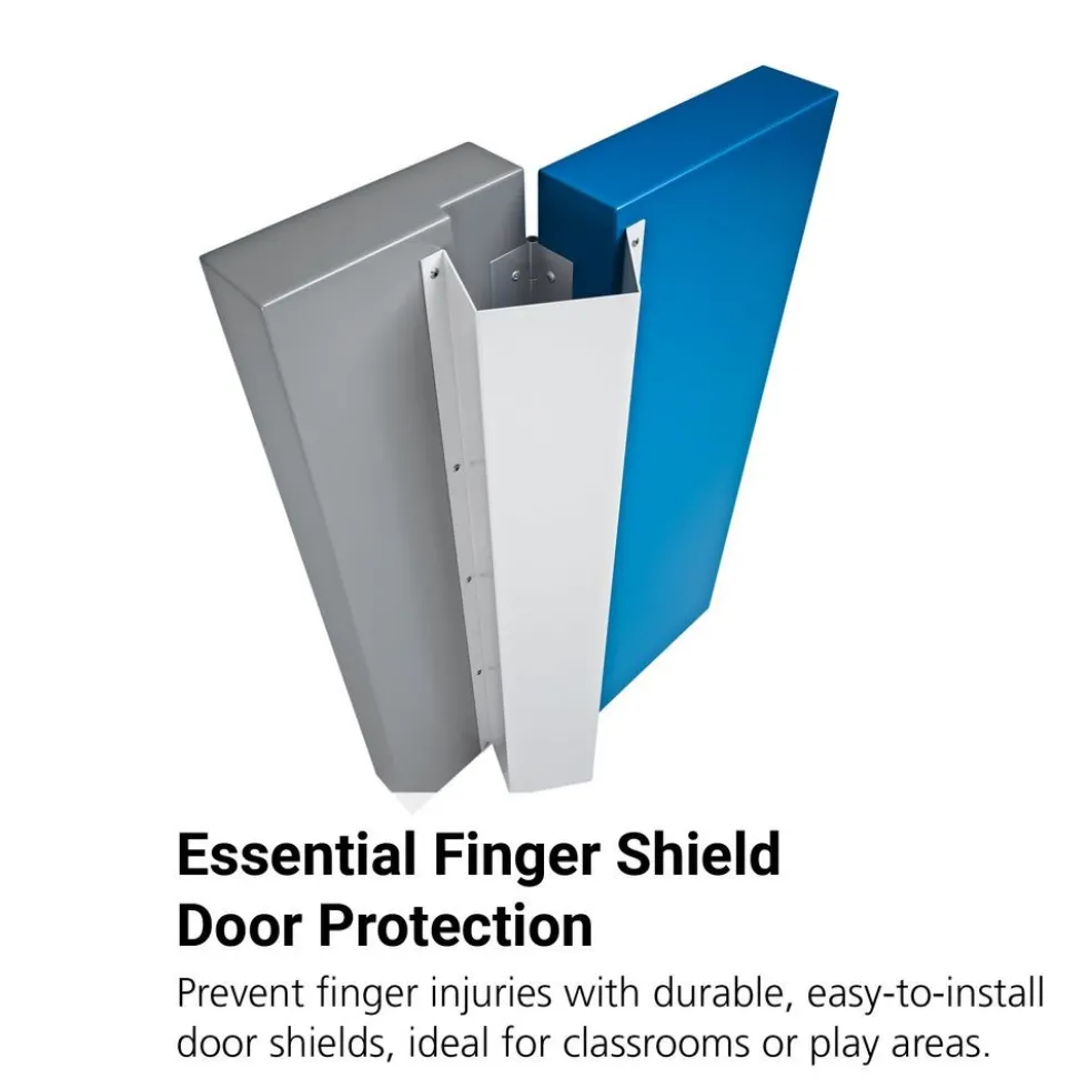 79"h Finger Shield Door Protection Pack - White, 10 sets