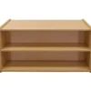 24" High Double-Sided Storage Unit - Maple/Maple, Assembled