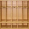 48" High 5-Section Locker - Maple/Maple, Assembled