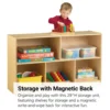 29"H Single Storage Unit - 15"D Magnetic Write-n-Wipe Back