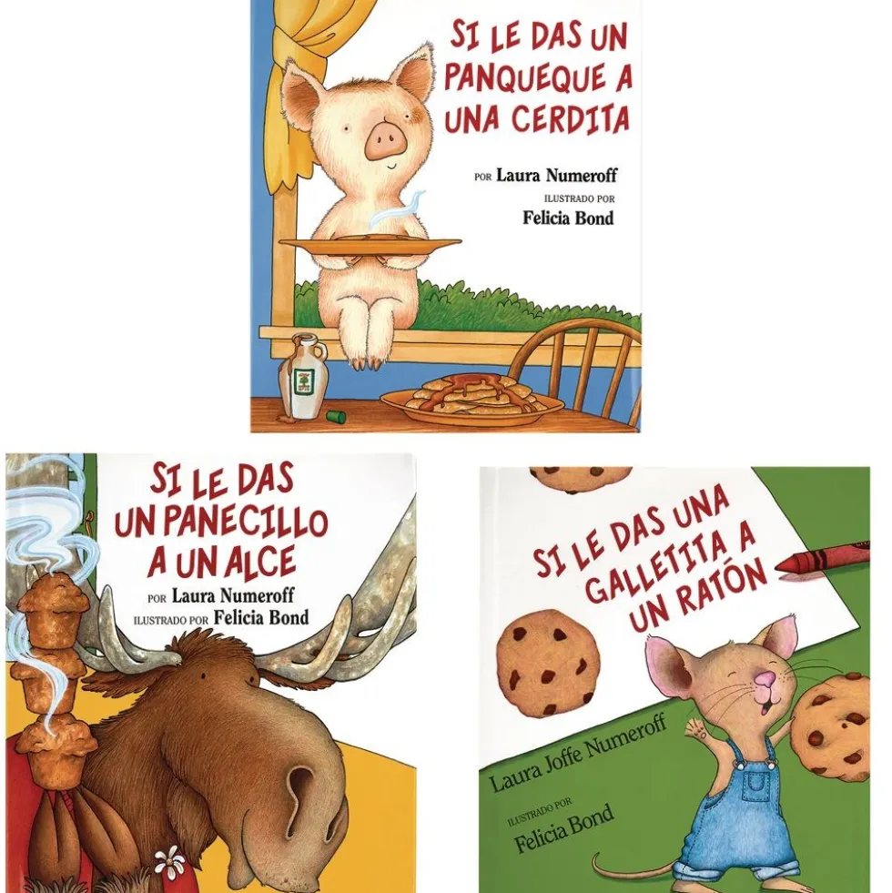"If You Give A…" Series Spanish Books & Props - Set of 3