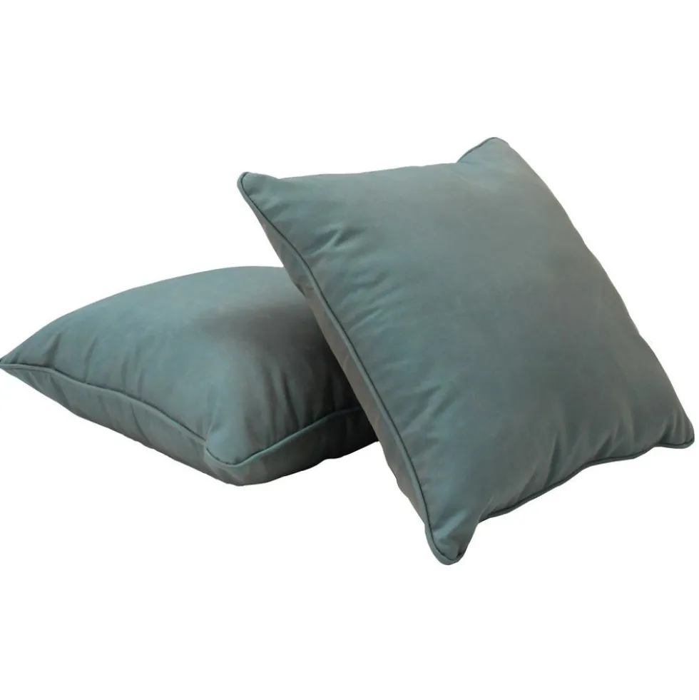 18" Indoor/Outdoor Pillows, 2 Pack - Dusty Turquoise