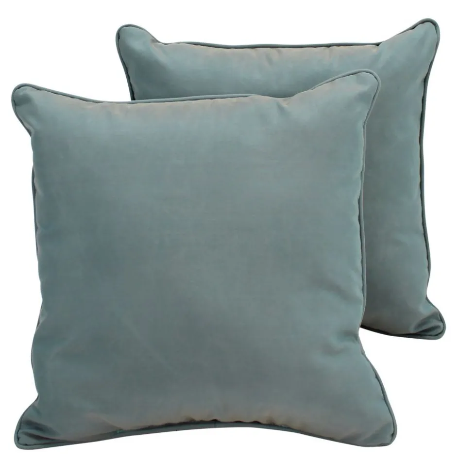 24" Indoor/Outdoor Pillows, 2 Pack - Dusty Turquoise