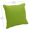 18" Indoor/Outdoor Pillows, 2 Pack - Lime Green