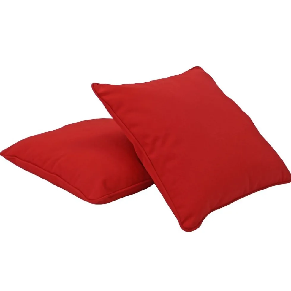 18" Indoor/Outdoor Pillows, 2 Pack - Red