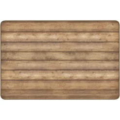 Industrial Chic Rustic Wood Carpet 5' x 7'6" Rectangle