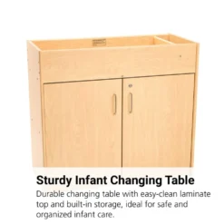 Infant Changing Table, Laminate Top - Maple/Maple