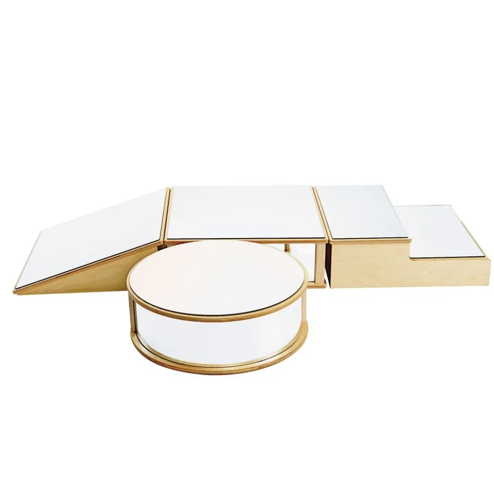 Infant Floor Mirror Platforms, Set of 4