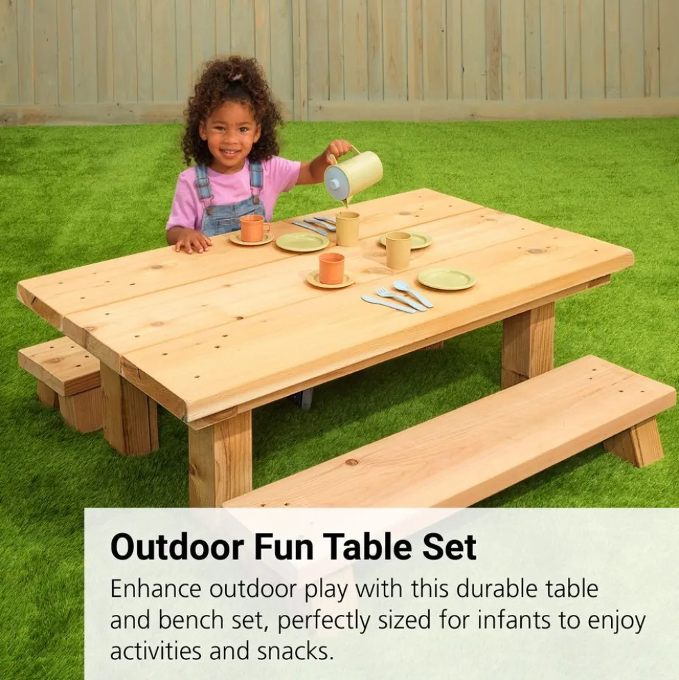 Infant Table and Benches - 5"H Seat & 14"H Table