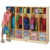 Jonti-Craft® Large Locker Organizer with 10 Clear Tubs