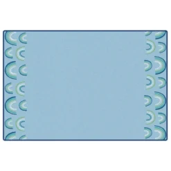 KIDSoft Rainbows End Blue 6'x9'