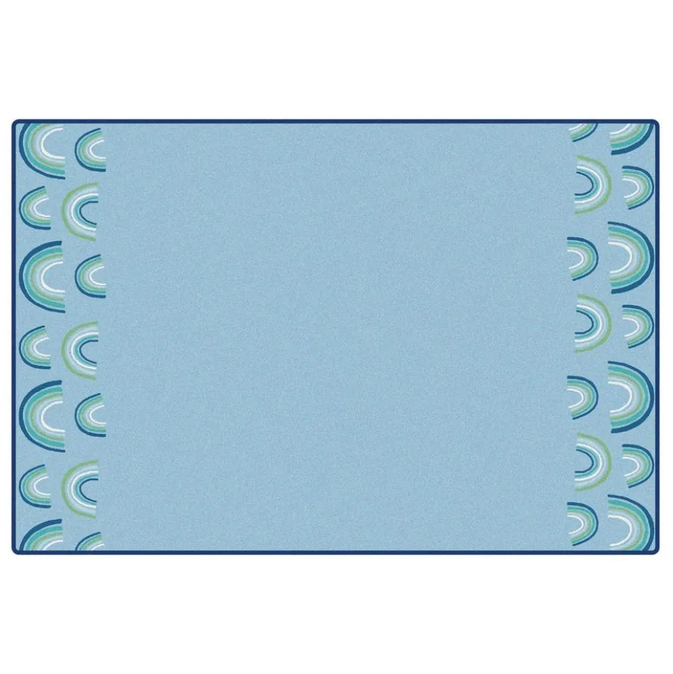 KIDSoft Rainbows End Blue 6'x9'
