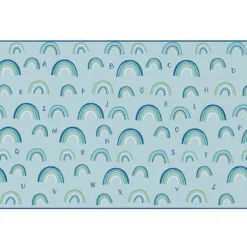 KIDSoft Rainbows Literacy Green 4'x6'